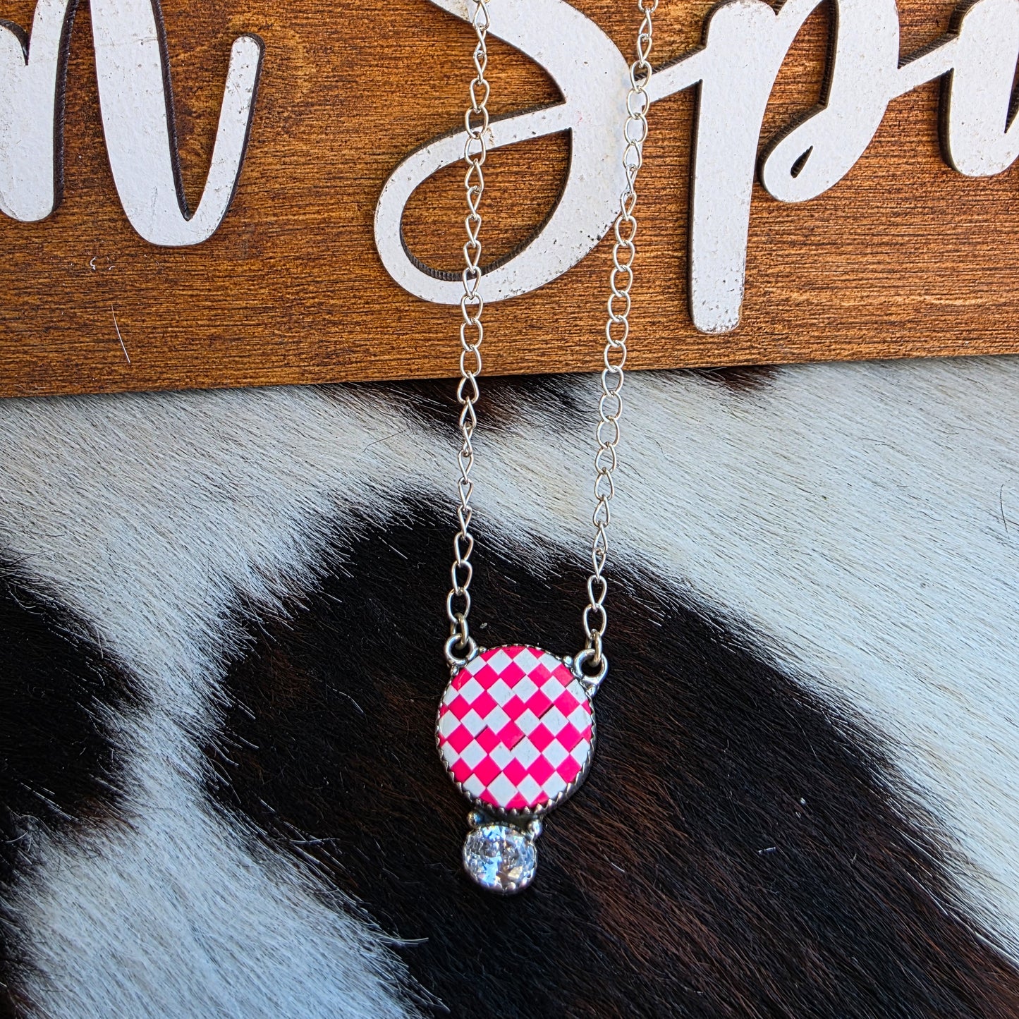 The Haisley Checkerboard Necklace