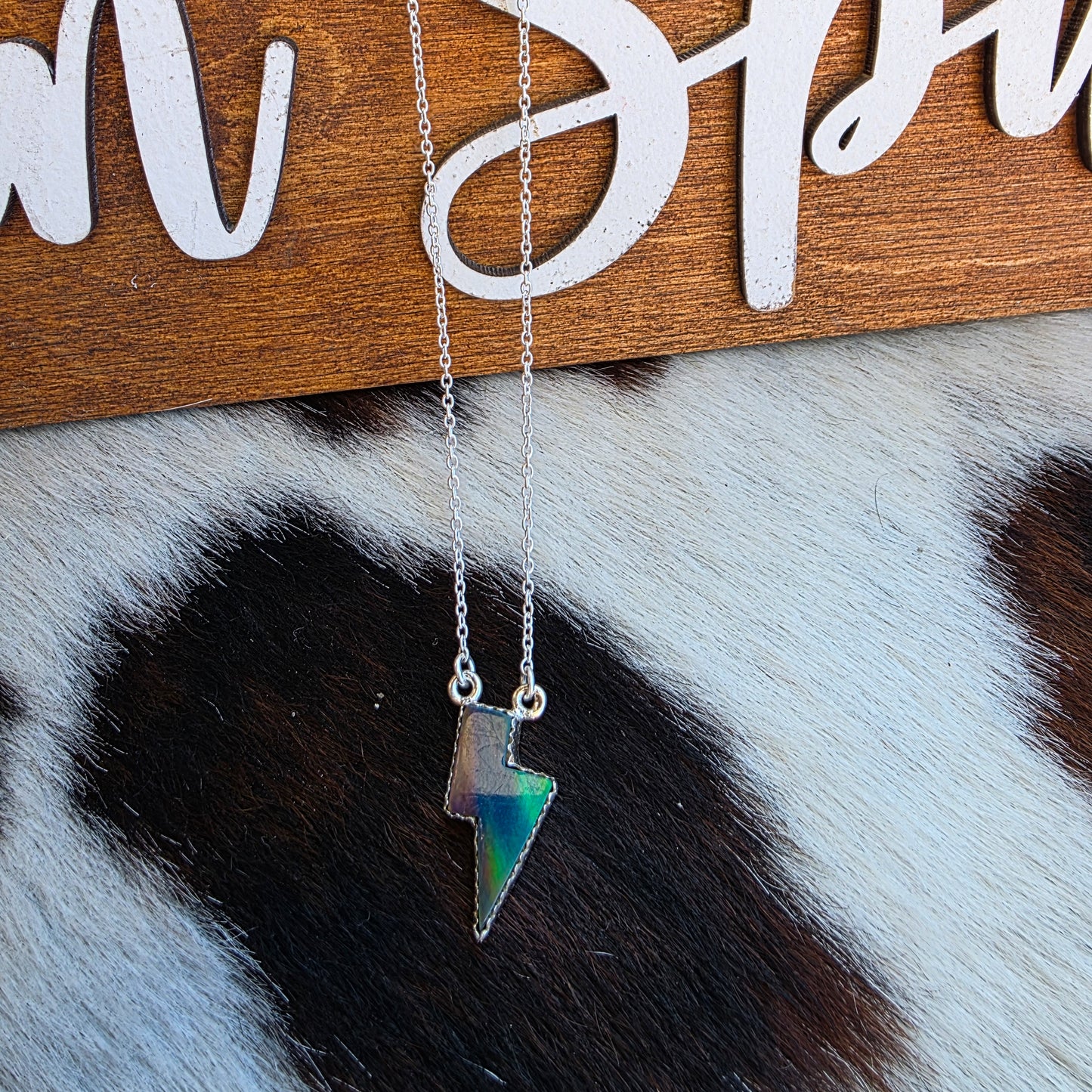 The Aurora Lightning Bolt Necklace