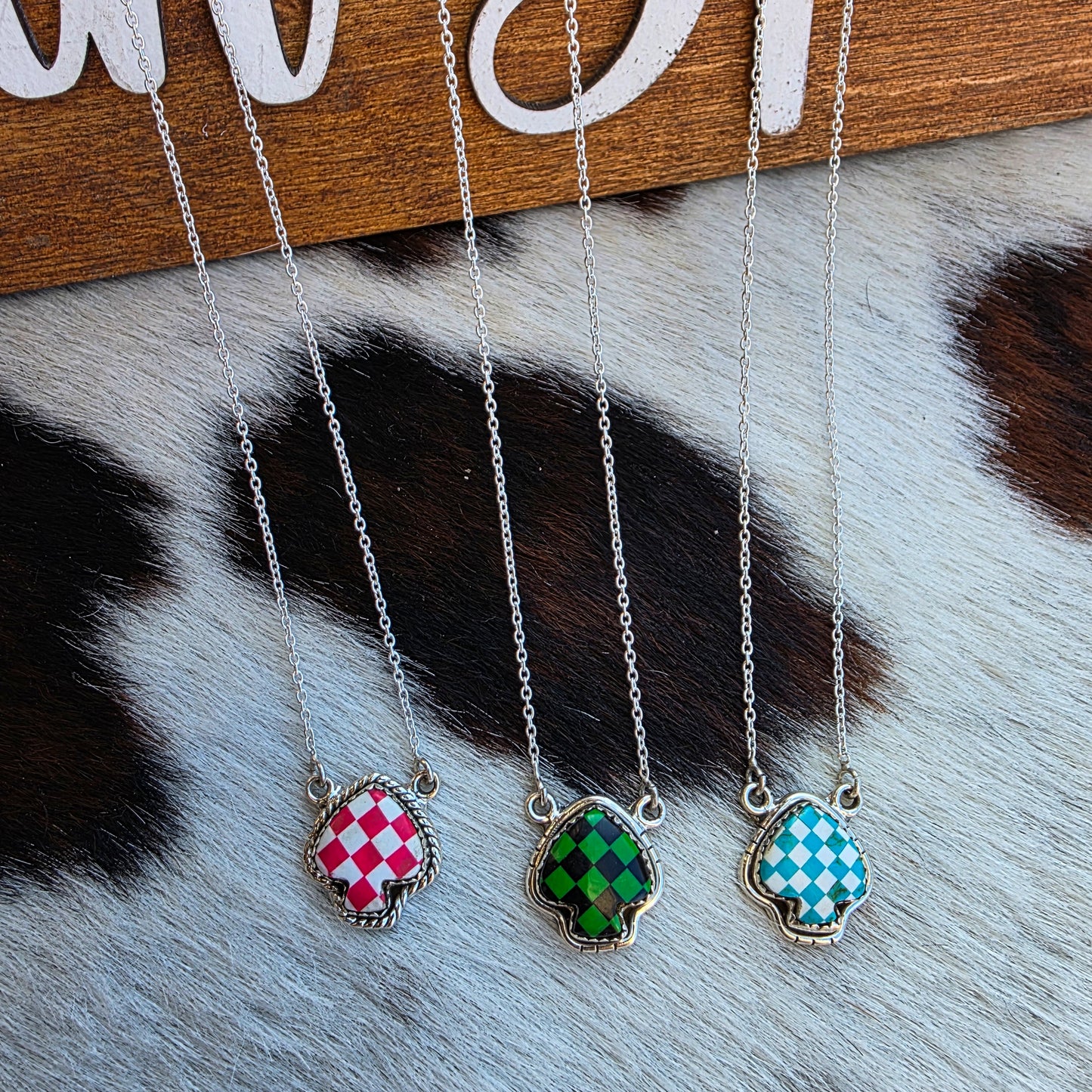 The Spade Checkerboard Necklace