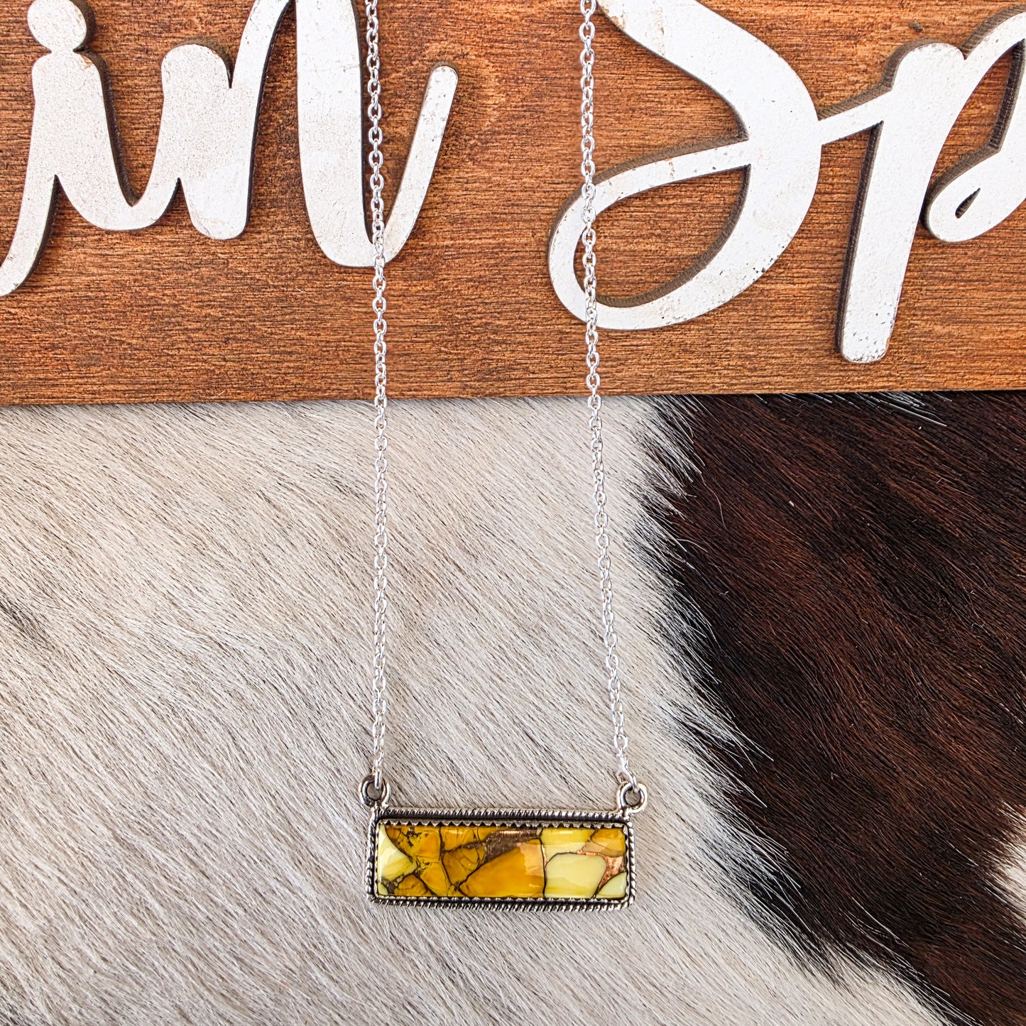 The Honey Dahlia Bar Necklace