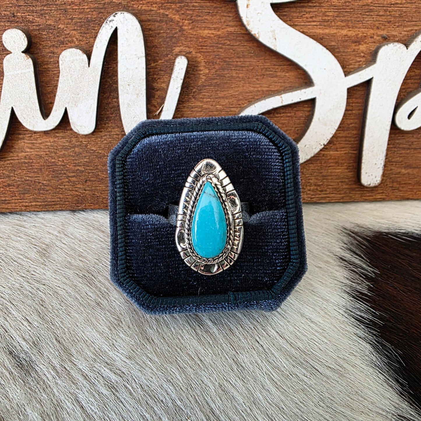 The Jayla Turquoise Adjustable Ring