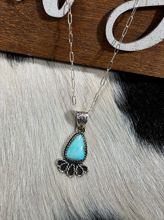 The Kylie Sonoran Blue Turquoise Necklace