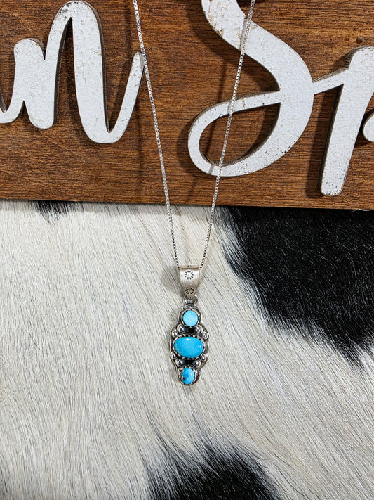 The Ana Blue Bird Turquoise Necklace