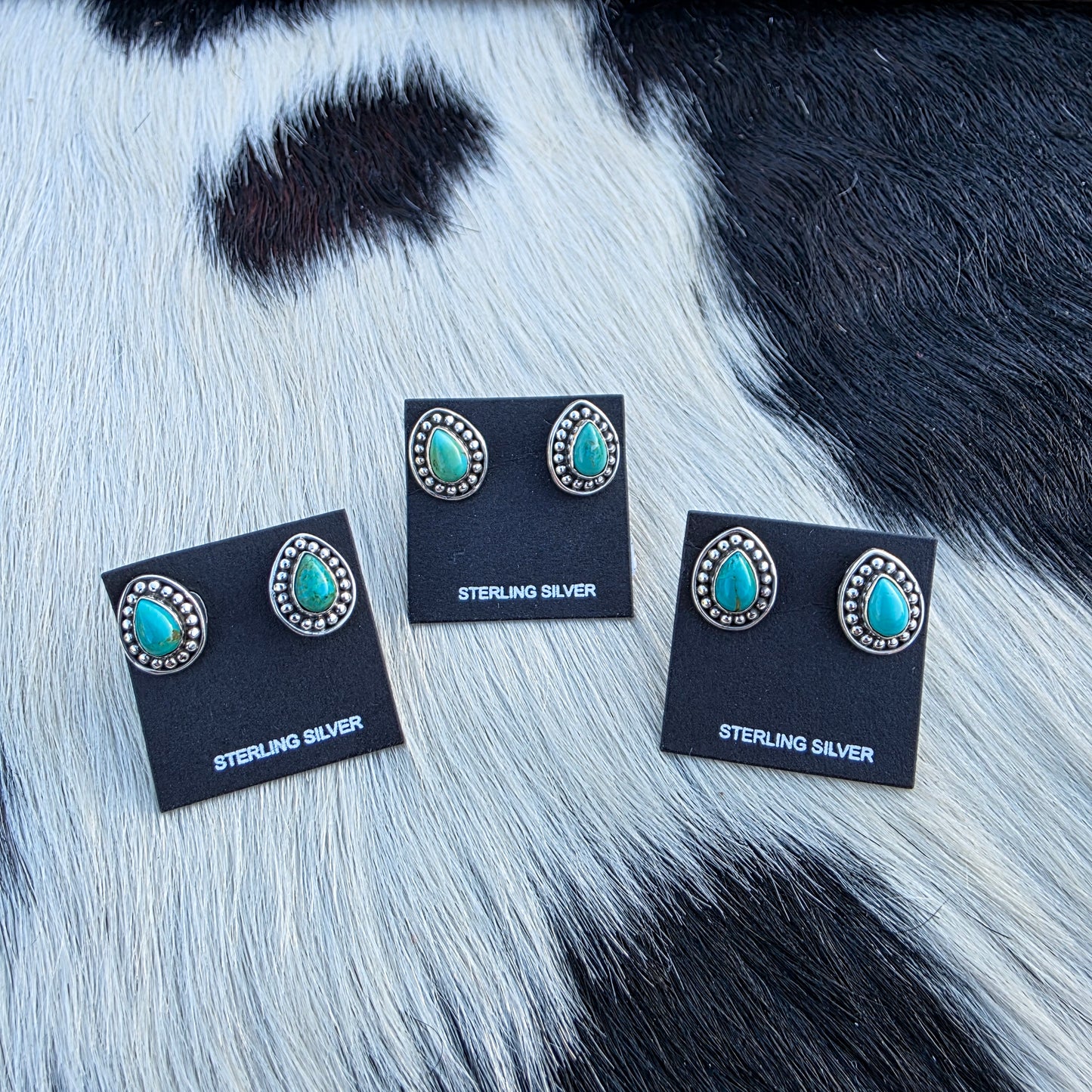 The Tricia Turquoise Stud Earrings