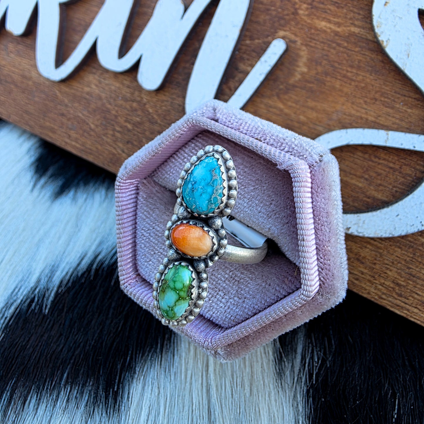 The Delilah Colorful Adjustable Ring