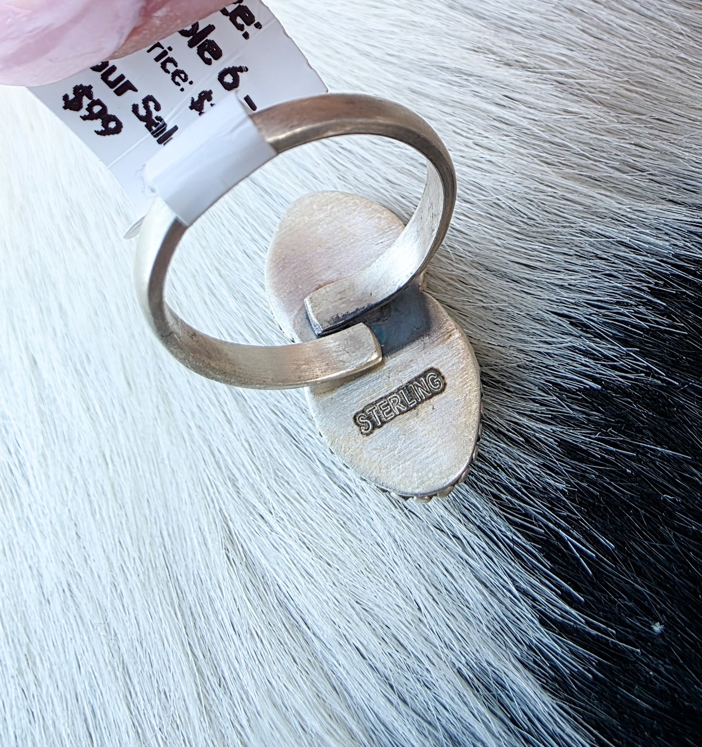 The Dakota Wild Horse Double Stone Adjustable Ring