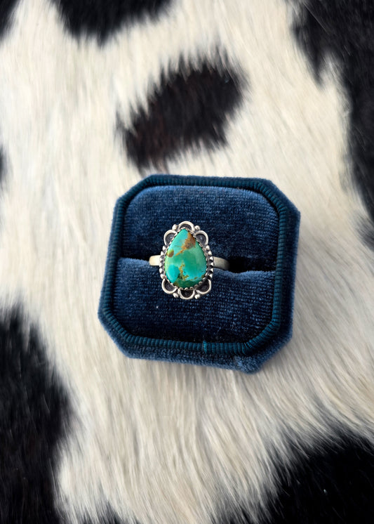 The Holly Mohave Turquoise Adjustable Ring