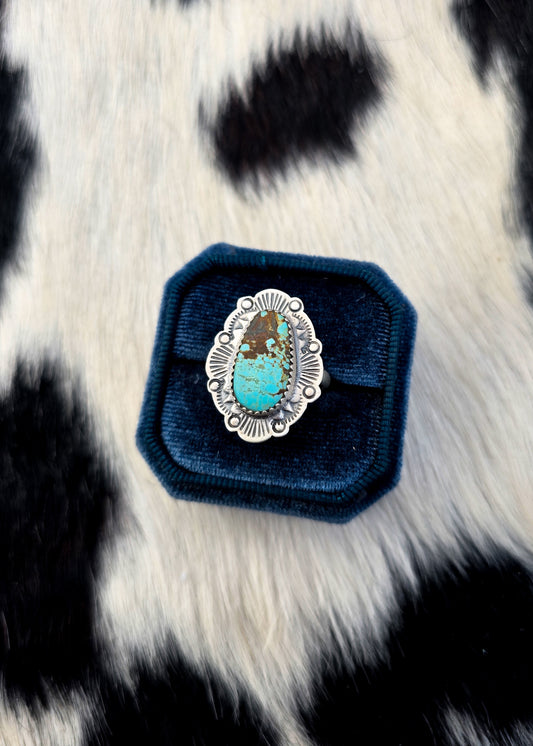 The Amara Kingman Turquoise Size 8 Ring