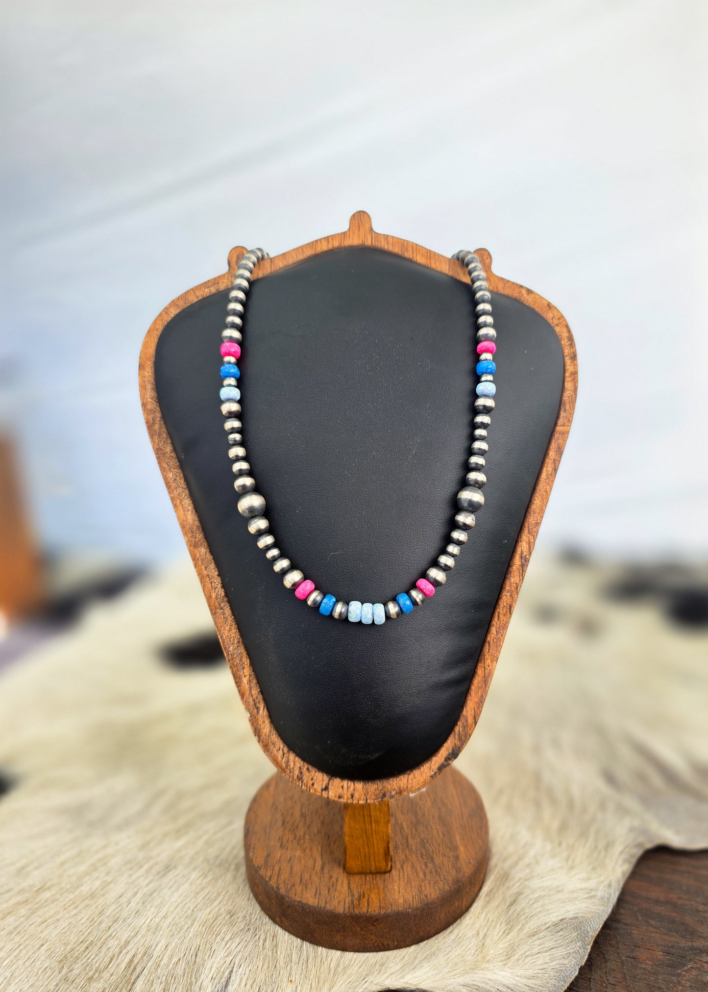 The Balloon Opal Sterling Silver Pearl Necklace