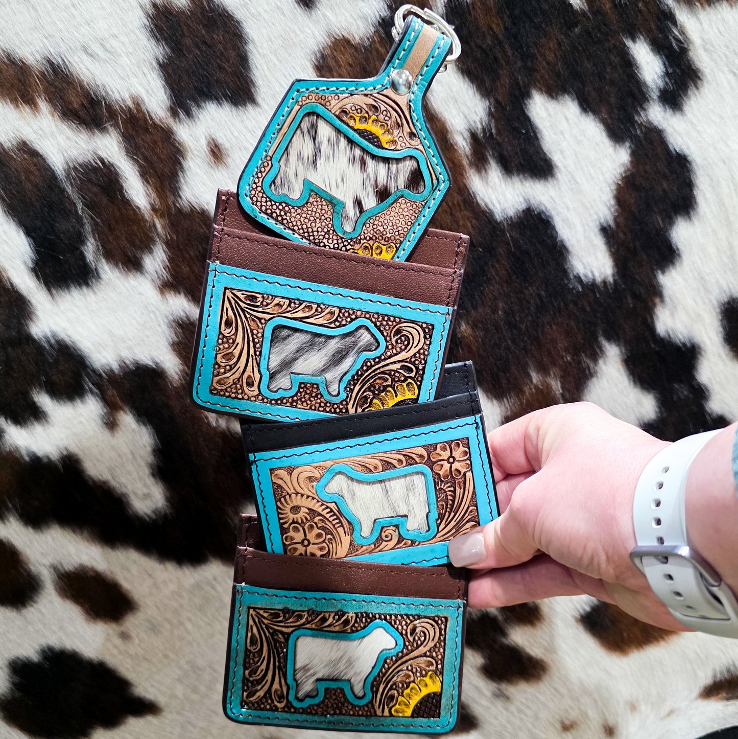 Cattle Card Wallet or Keychain