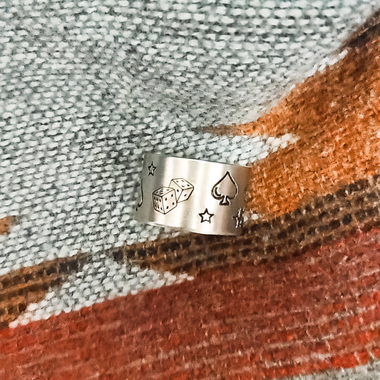 The Gambler Stamped Ring