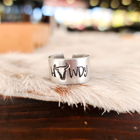 H🐮WDY Stamped Ring