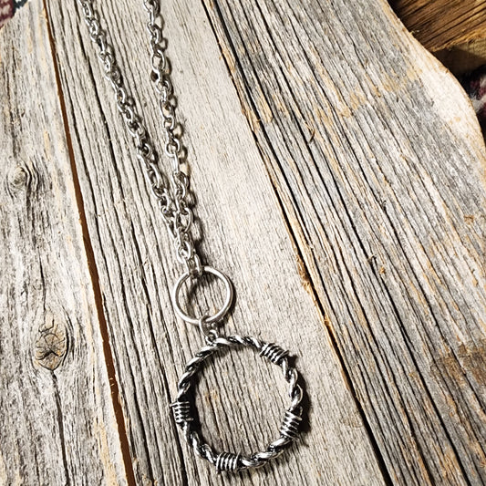 Barbwire Circle Necklace