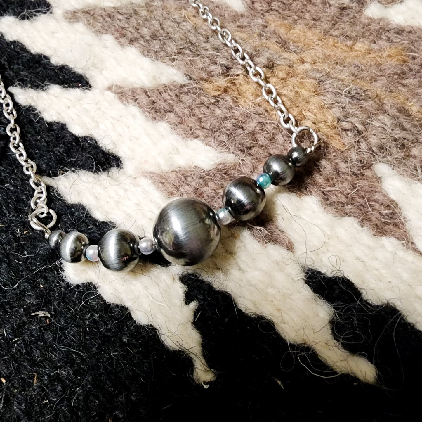 The Kyla Navajo Pearl Bar Necklace