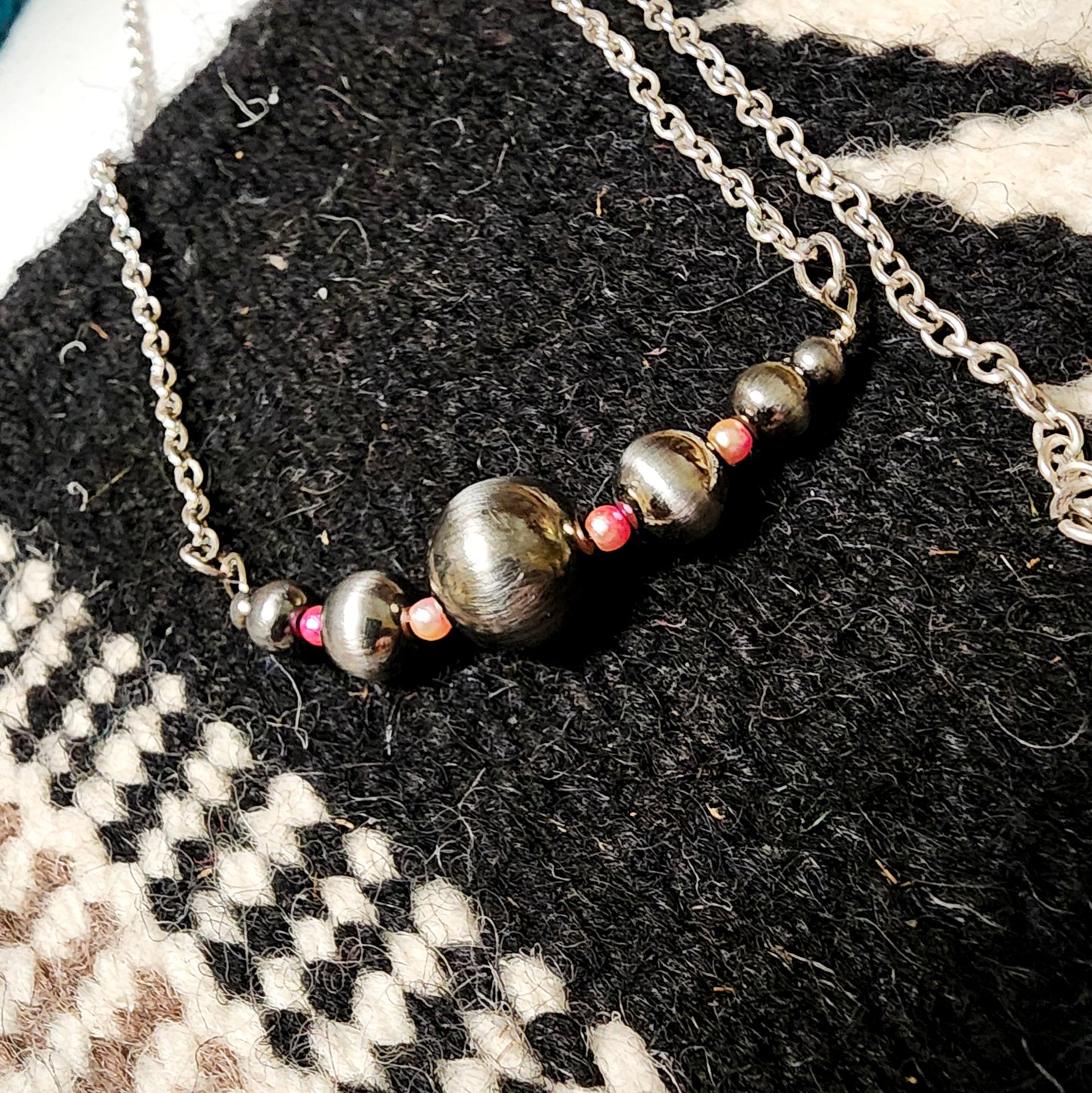 The Kyla Navajo Pearl Bar Necklace