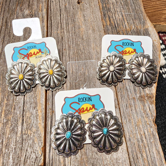 The Cali Concho Stud Earrings