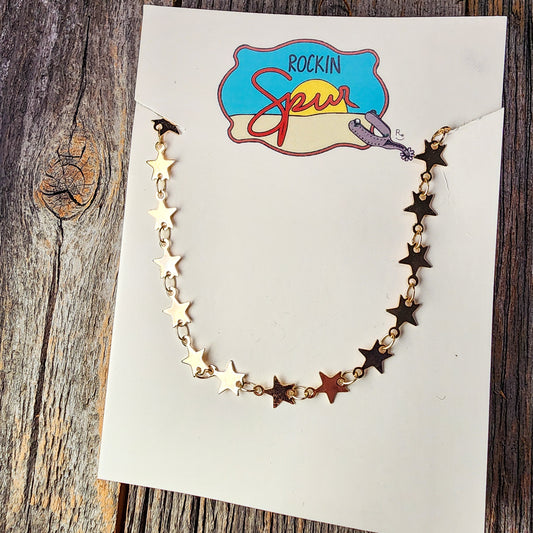 Golden Stars Necklace