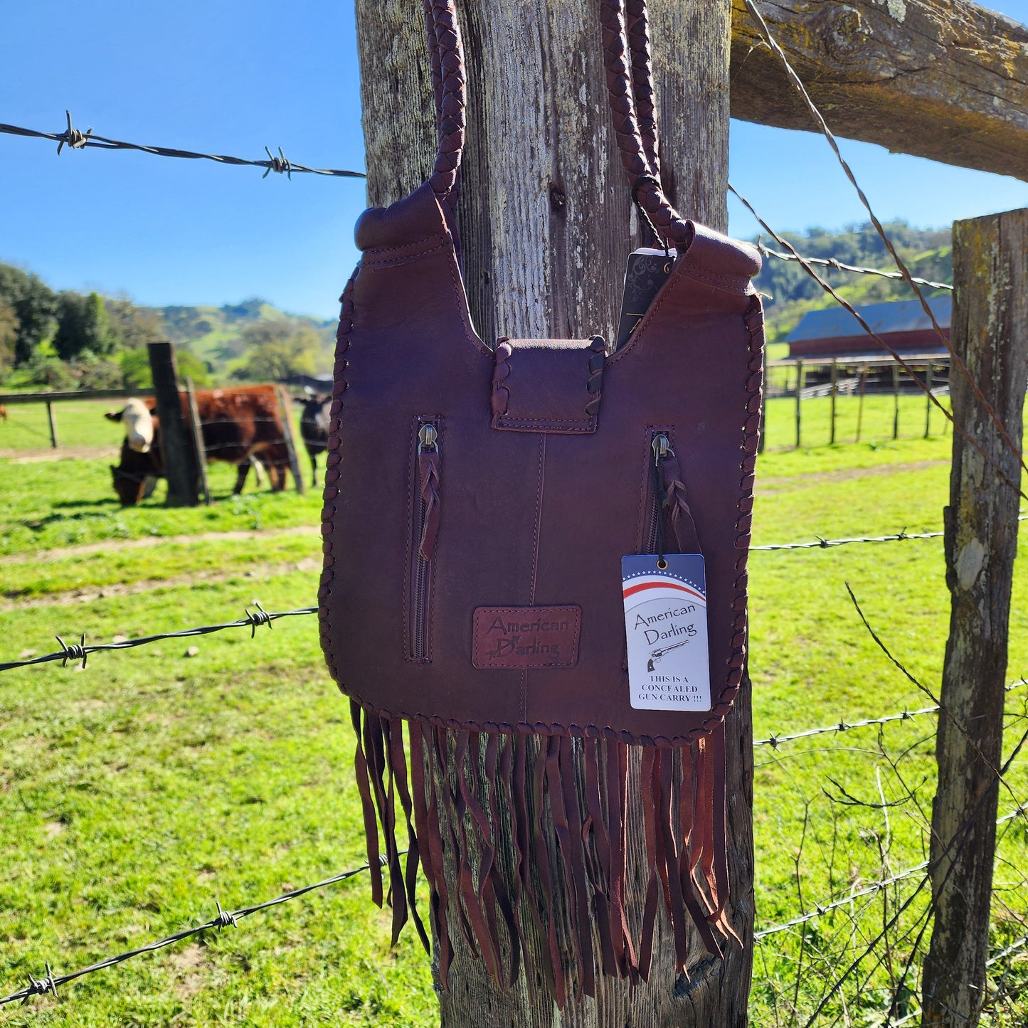 The Mercy Me Cowhide Purse