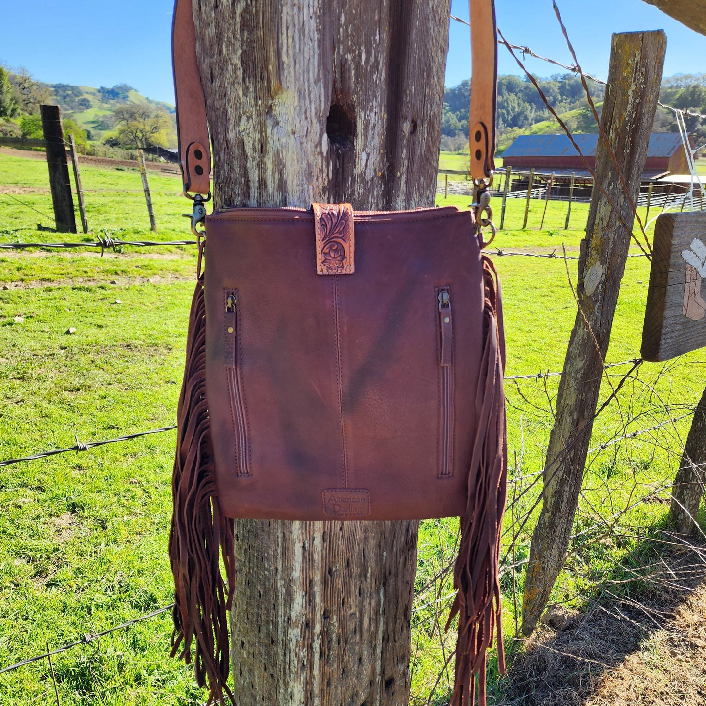 The Virginia Cowhide Purse