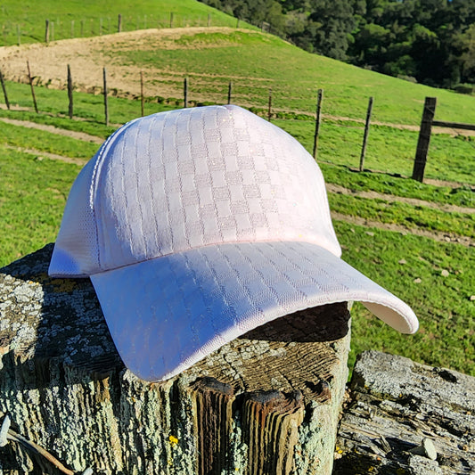 Pink Checkerboard Baseball Ball Cap