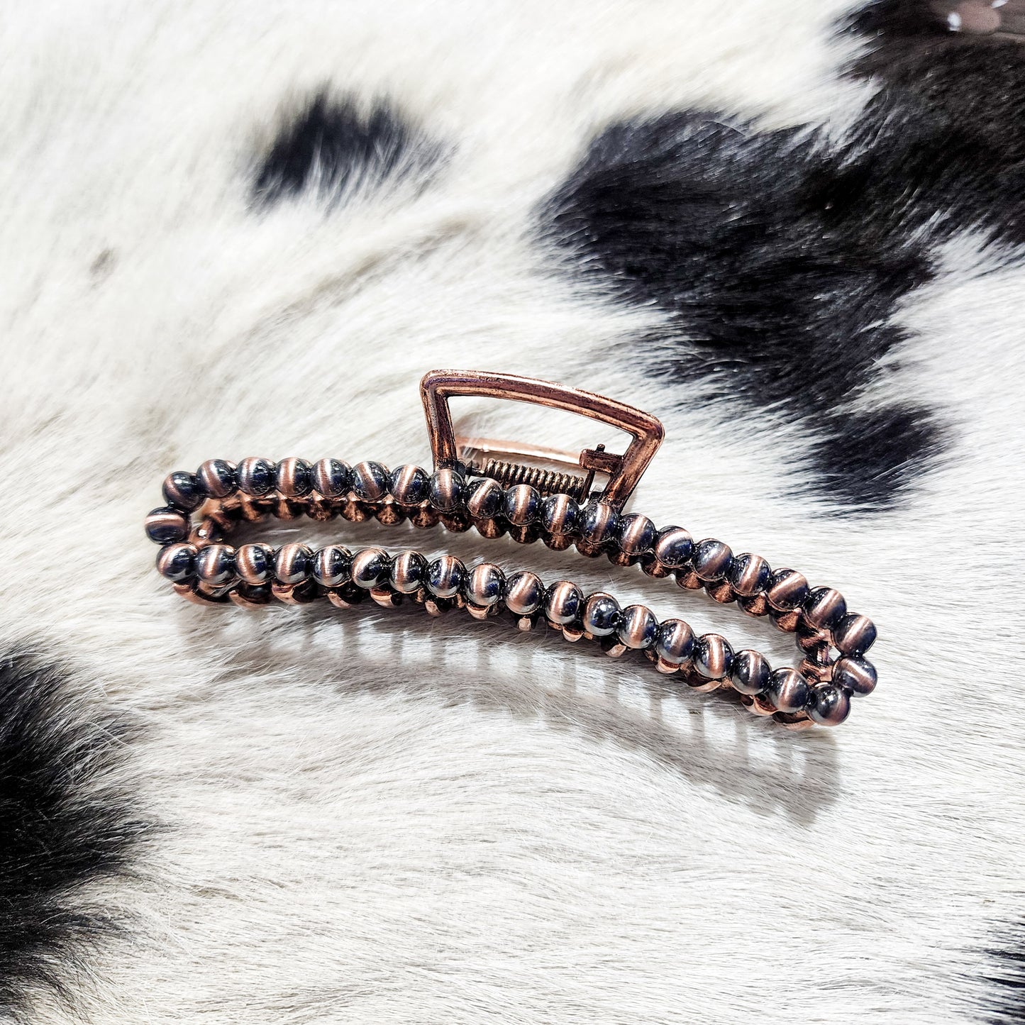 Copper Navajo Pearl Hair Claw Clip