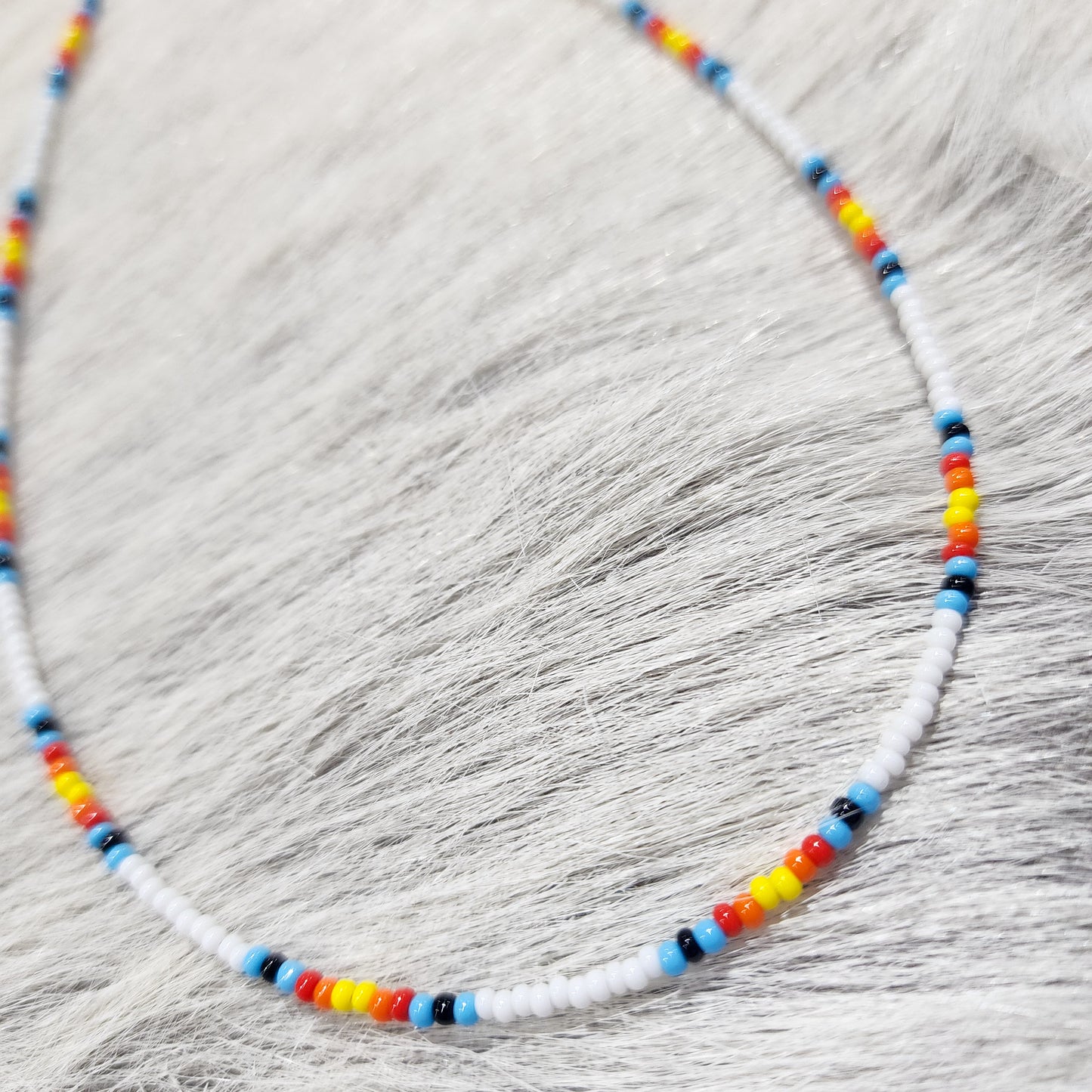 The White Serape Choker Necklace