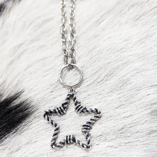 The Barbed Wire Star Necklace