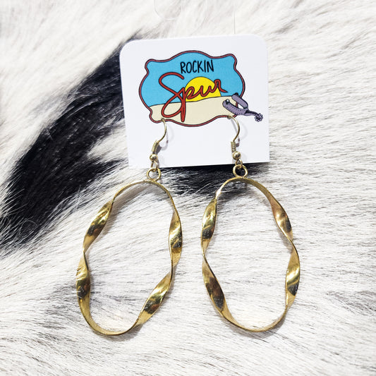 The Jenny Drop Gold Earrings