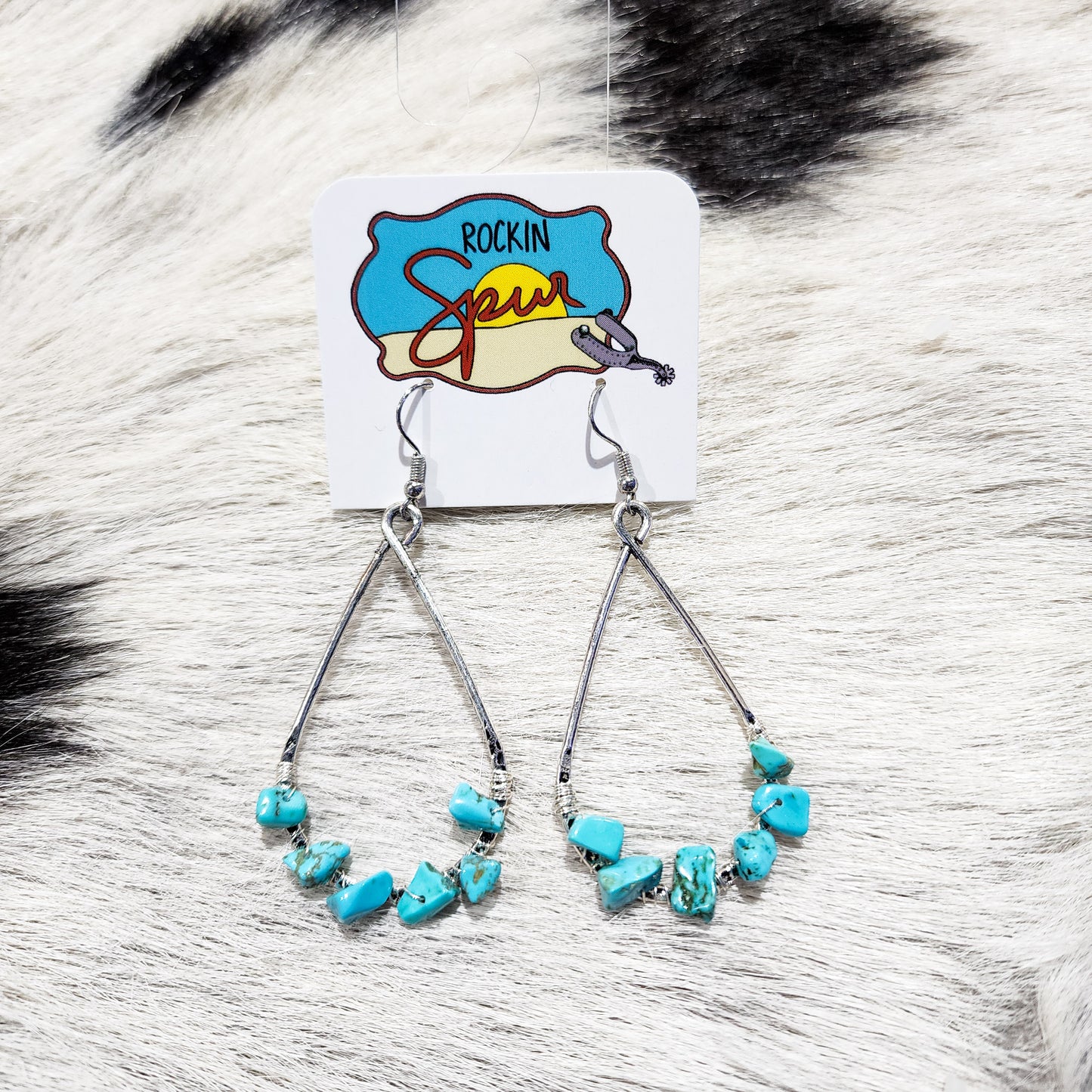 The Rustling Turquoise Tear Drop Earrings