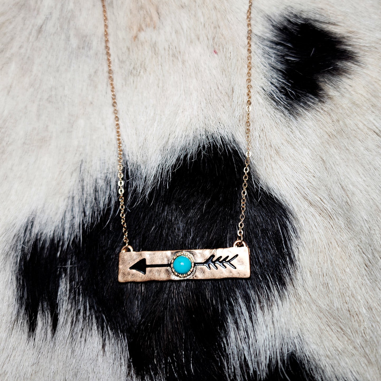 The Golden Arrow Bar Necklace