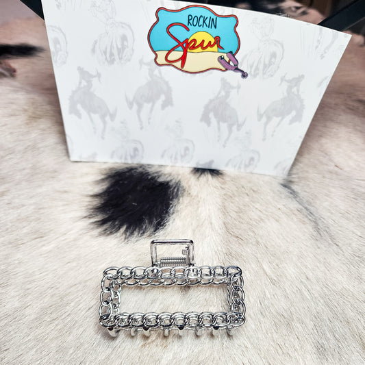 Mini Chainlink Hair Claw Clip