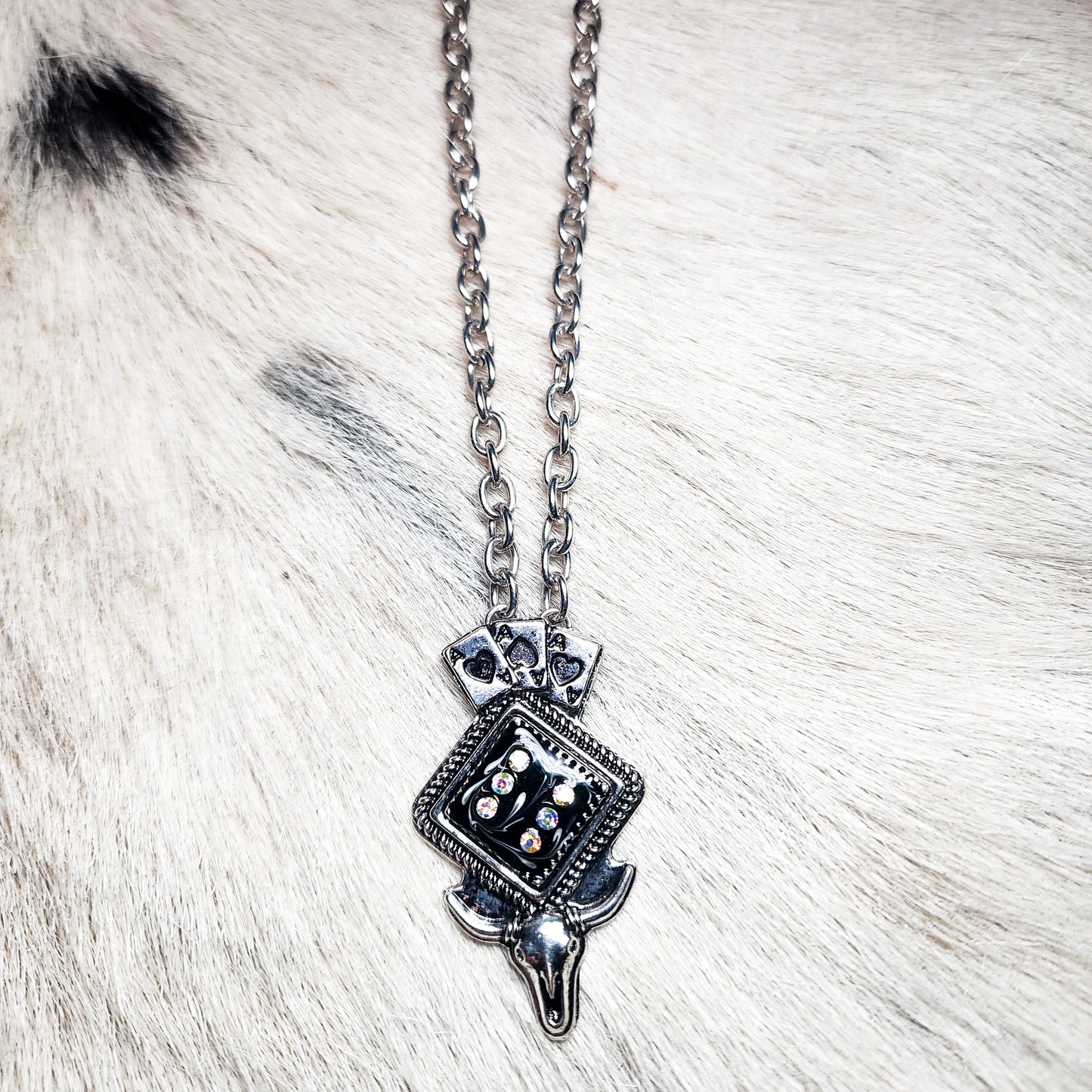 The Gambler Cowboy Dice Necklace