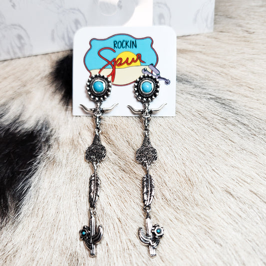 The Western Charm Drop Earrings