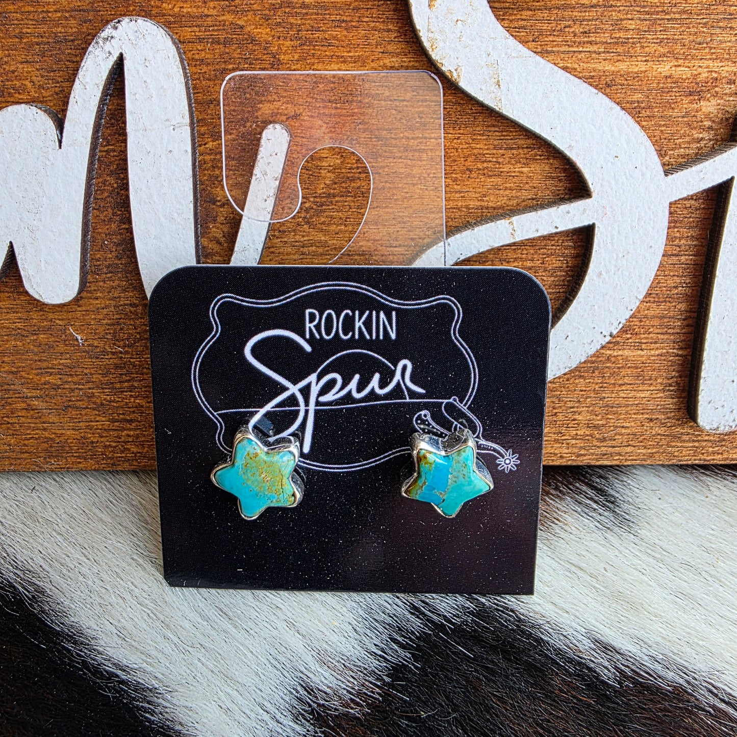 The Turquoise Stars Stud Earrings