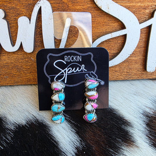 The Trinity Kingman Cotton Candy Earrings