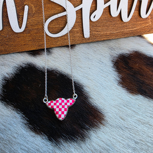 The Cow Checkerboard Necklace