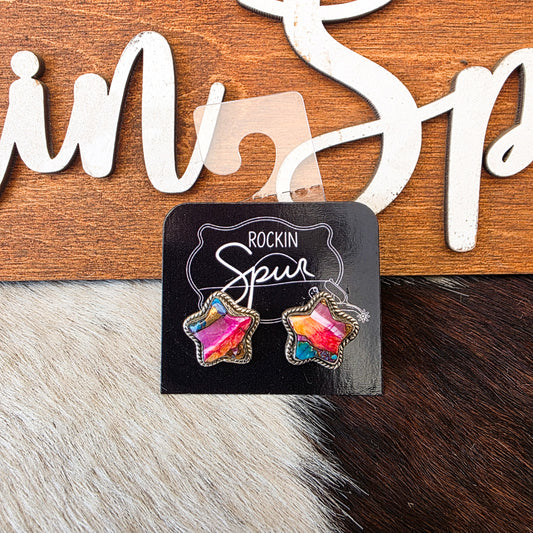 The Spiny Stars Stud Earrings