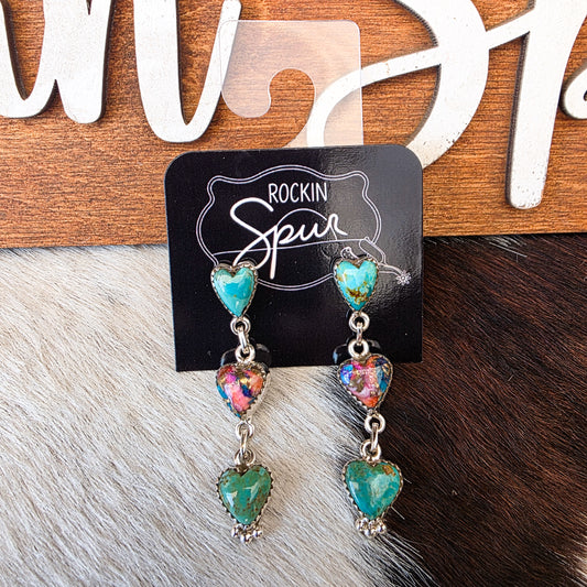 Heart Dangle Earrings