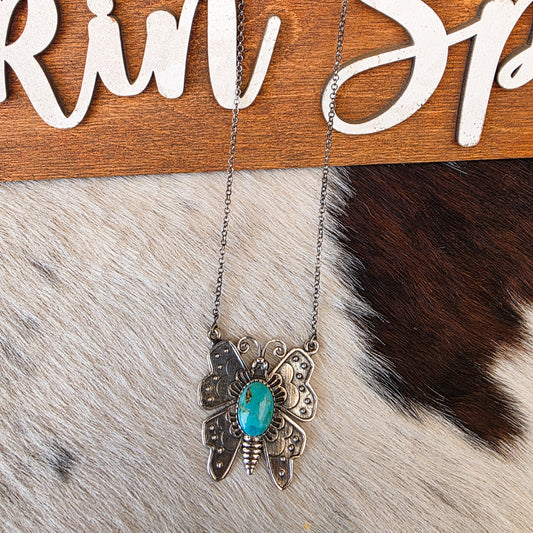 The Butterfly Turquoise Necklace