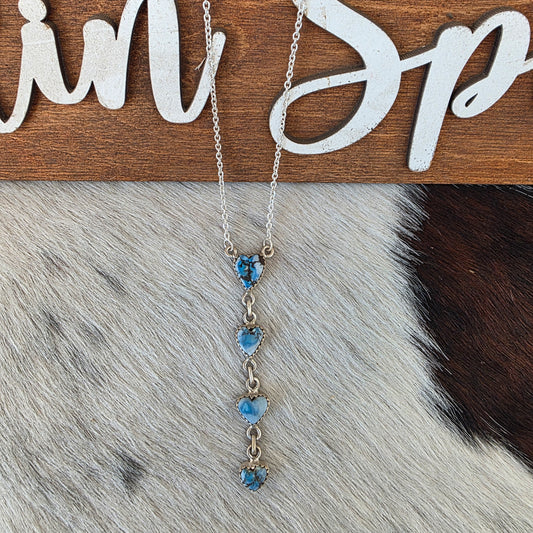 The 4 Hearts Golden Hills Necklace