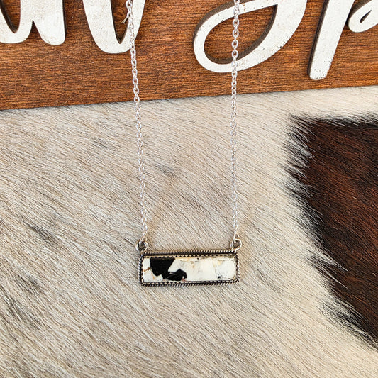 The White Buffalo Bar Necklace