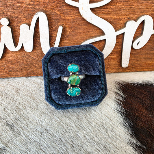 The Emerald Valley Turquoise Adjustable Ring