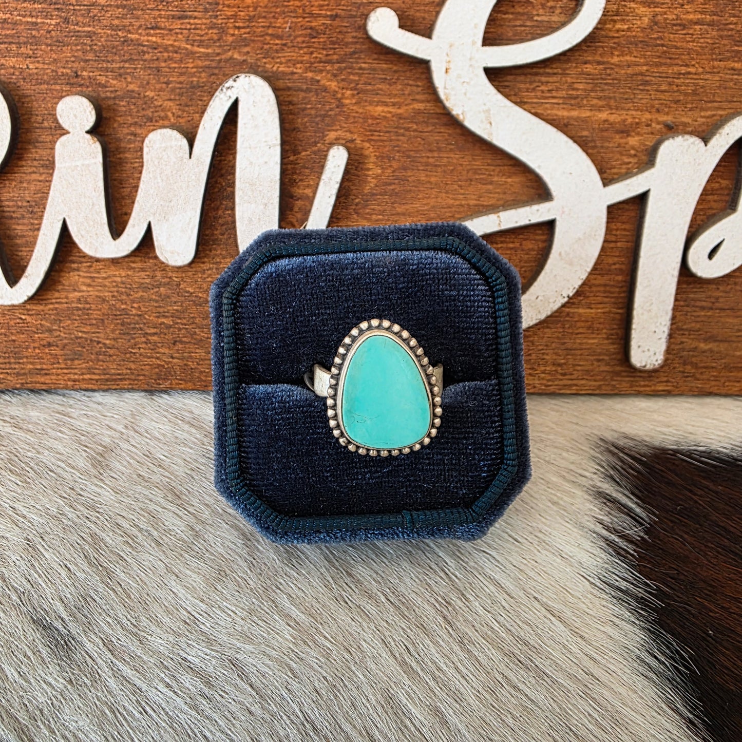 The Maisie Turquoise Adjustable Ring