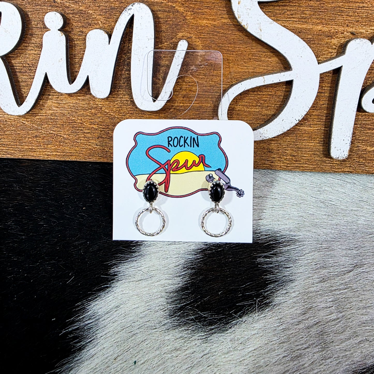 The June Onyx Earrings