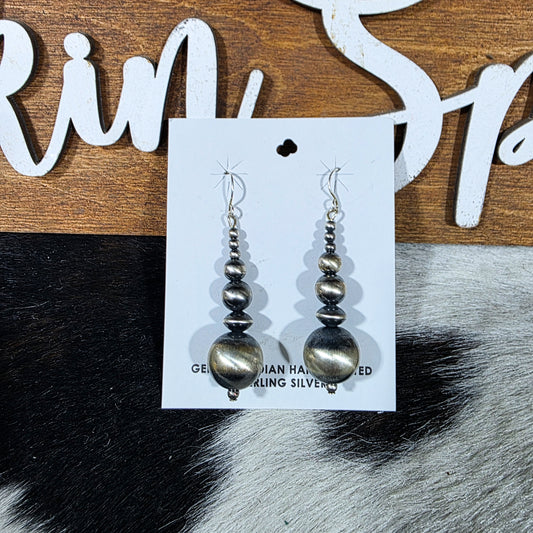 The Sterling Silver Pearl Drop Earrings