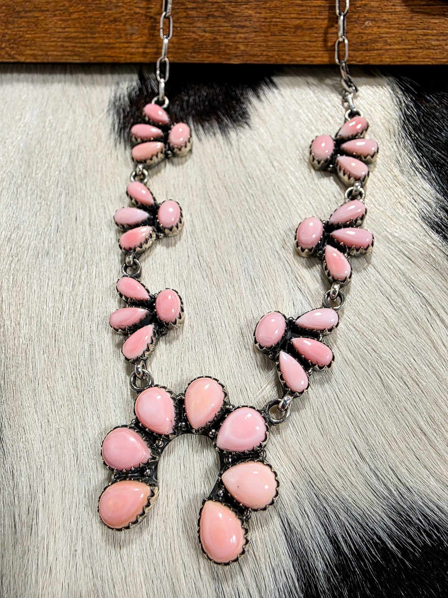 The Pink Conch Naja Statement Necklace