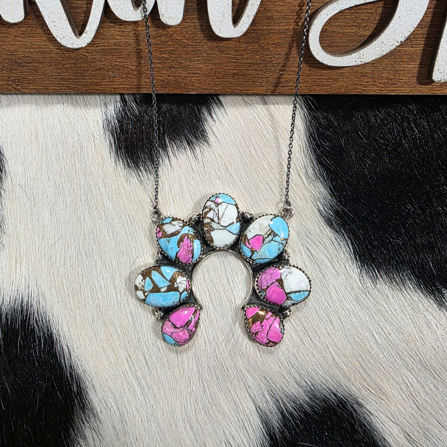 The Della Cotton Candy Naja Necklace