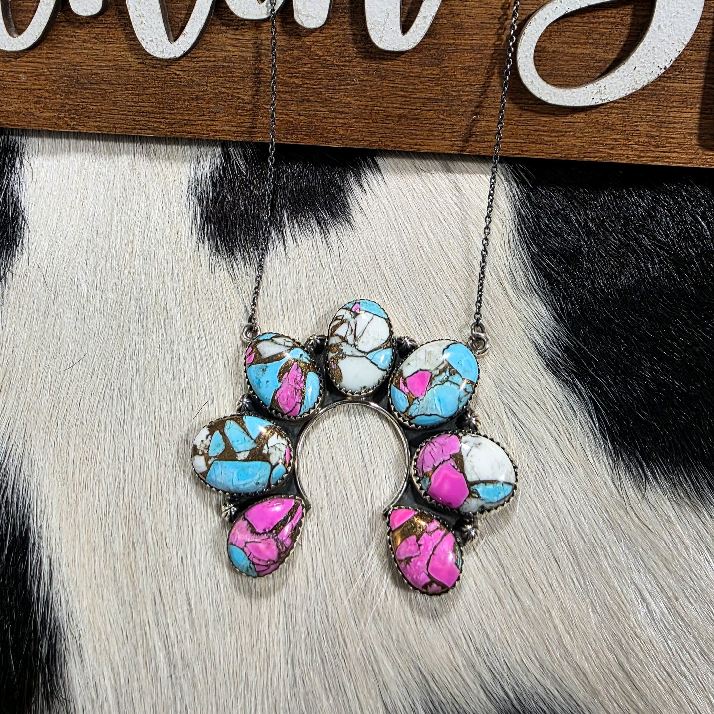 The Della Cotton Candy Naja Necklace