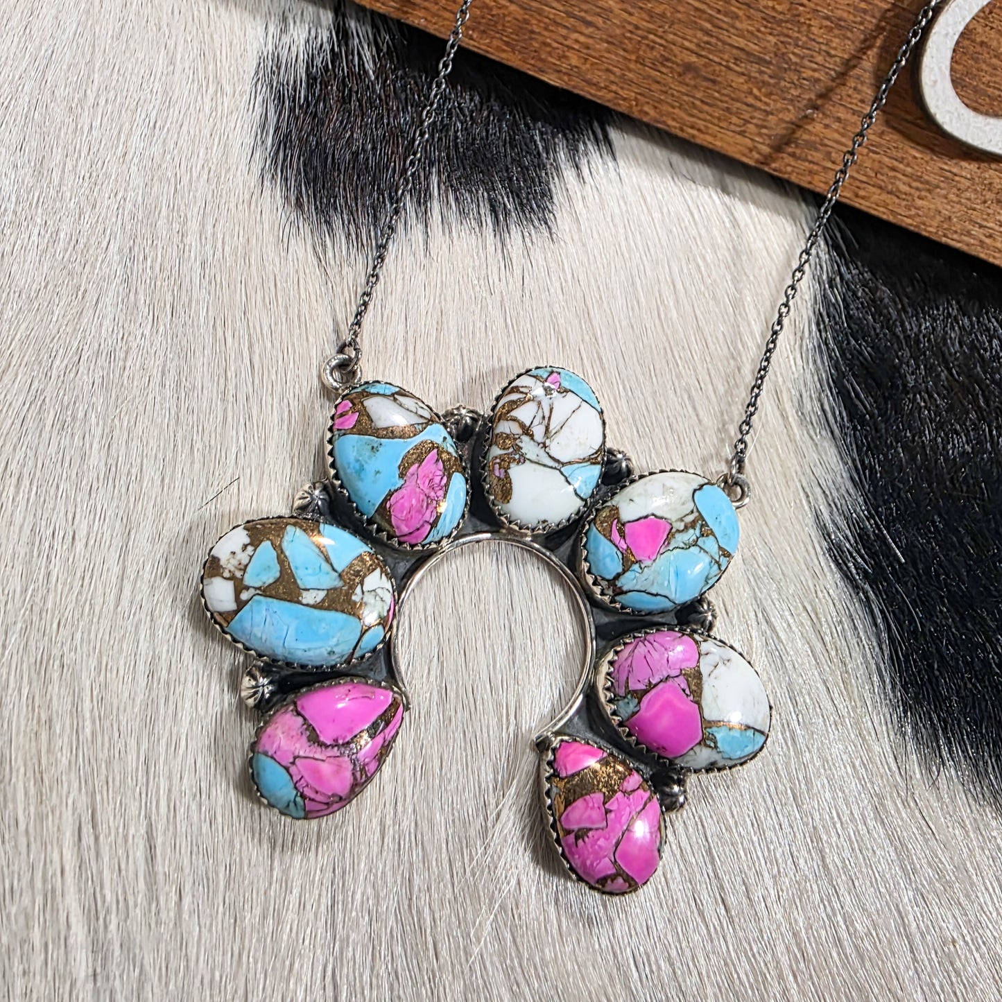 The Della Cotton Candy Naja Necklace