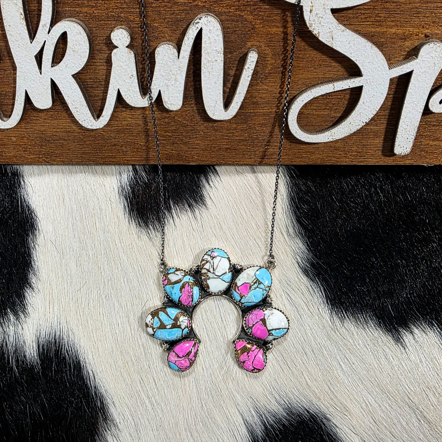 The Della Cotton Candy Naja Necklace